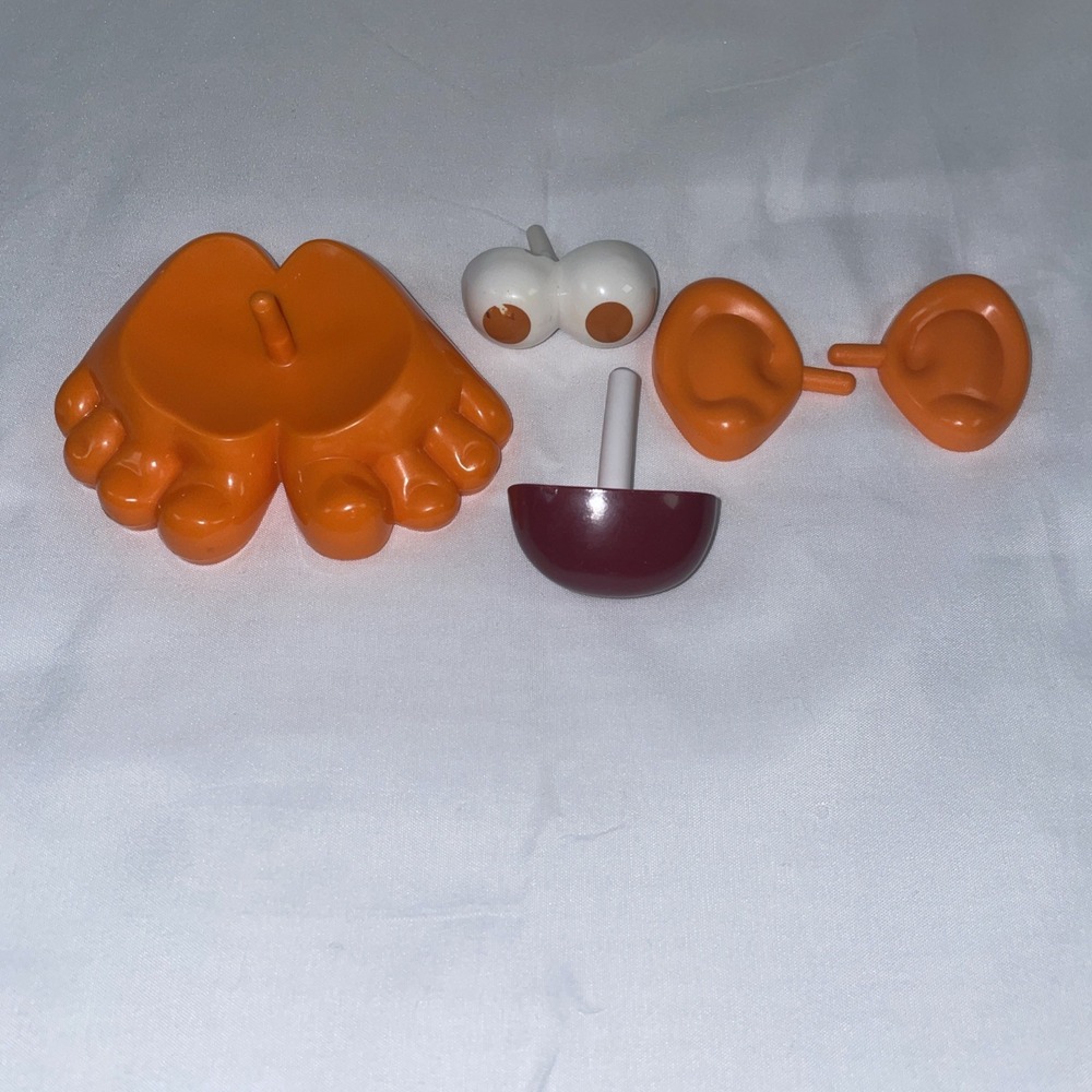 Vintage Mr Potato Head Replacement‎ Parts Lot Orange Feet Ears Eyes Nose Hasbro